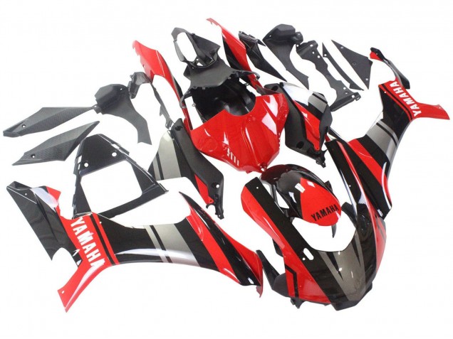 Mejores Carenados Moto Yamaha YZF 1000 R1 2015-2019 - Rojo Negro Plata