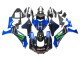 Mejores Carenados Moto Yamaha YZF 1000 R1 2020-2025 - Azul Negro Verde Negro ENEOS Monstruo