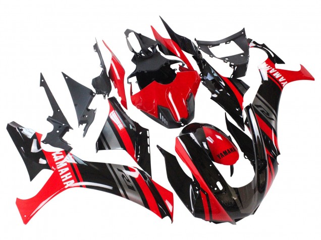 Mejores Carenados Moto Yamaha YZF 1000 R1 2020-2025 - Rojo Plata Negro