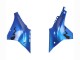 Mejores Carenados Moto Yamaha YZF 1000 R1 2020-2025 - Azul Verde Negro Tiburón