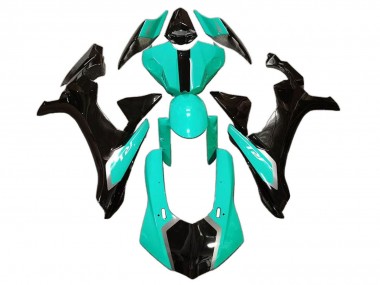 Mejores Carenados Moto Yamaha YZF 1000 R1 2020-2025 - Verde Claro Negro Brillante