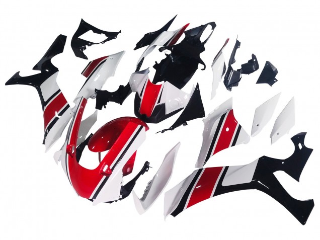 Mejores Carenado Moto Yamaha YZF 1000 R1 2020-2025 - Blanco Rojo Negro Brillante