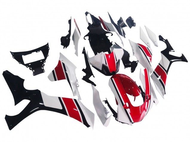 Mejores Carenado Moto Yamaha YZF 1000 R1 2020-2025 - Blanco Rojo Negro Brillante
