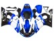 Mejores Carenados Moto Yamaha YZF 600 R6 1998-2002 - Blanco Azul Negro Brillante