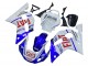 Mejores Carenados Moto Yamaha YZF 600 R6 1998-2002 - Blanco Azul Rojo Fiat 99