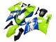 Mejores Carenados Moto Yamaha YZF 600 R6 1998-2002 - Neon Verde Azul Blanco Champions