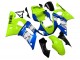 Mejores Carenados Moto Yamaha YZF 600 R6 1998-2002 - Neon Verde Azul Blanco Champions