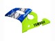 Mejores Carenados Moto Yamaha YZF 600 R6 1998-2002 - Neon Verde Azul Blanco Champions