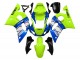 Mejores Carenados Moto Yamaha YZF 600 R6 1998-2002 - Neon Verde Azul Blanco Champions