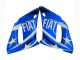 Mejores Carenados Moto Yamaha YZF 600 R6 1998-2002 - Blanco Azul Neon Amarillo Fiat Motul Michelin