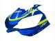 Mejores Carenados Moto Yamaha YZF 600 R6 1998-2002 - Blanco Azul Neon Amarillo Fiat Motul Michelin