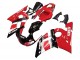 Mejores Carenado Moto Yamaha YZF 600 R6 1998-2002 - Rojo Blanco Negro Brillante