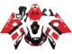 Mejores Carenado Moto Yamaha YZF 600 R6 1998-2002 - Rojo Blanco Negro Brillante