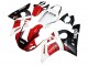 Mejores Carenados Moto Yamaha YZF 600 R6 1998-2002 - Blanco Rojo Negro Brillante