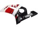Mejores Carenados Moto Yamaha YZF 600 R6 1998-2002 - Blanco Rojo Negro Brillante