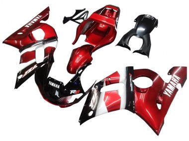 Mejores Carenados Moto Yamaha YZF 600 R6 1998-2002 - Rojo Blanco Negro Brillante