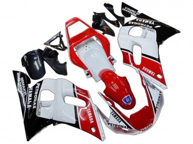 Mejores Carenados Moto Yamaha YZF 600 R6 1998-2002 - Blanco Rojo Negro Petronas Yamalube 50th