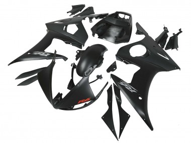 Mejores Carenados Moto Yamaha YZF R6S 2006-2009 - Negro Mate