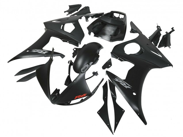 Mejores Carenados Moto Yamaha YZF R6S 2006-2009 - Negro Mate