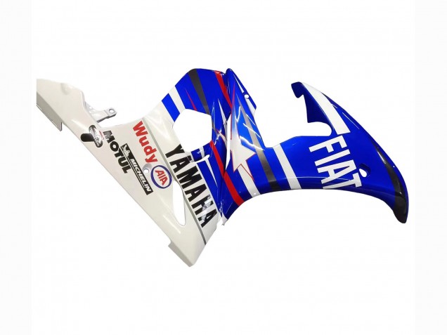 Mejores Carenados Moto Yamaha YZF R6S 2006-2009 - Blanco Azul Fiat Motul Kastinee