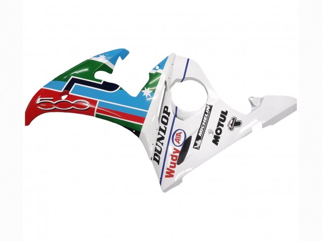 Mejores Carenados Moto Yamaha YZF R6S 2006-2009 - Blanco Azul Verde Rojo Kastinee Dunlop Motul