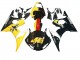 Mejores Carenados Moto Yamaha YZF R6S 2006-2009 - Amarillo Rojo Negro Brillante 46
