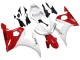 Mejores Carenados Moto Yamaha YZF R6S 2006-2009 - Blanco Rojo