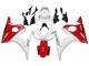 Mejores Carenados Moto Yamaha YZF R6S 2006-2009 - Blanco Rojo