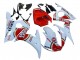 Mejores Carenados Moto Yamaha YZF R6S 2006-2009 - Blanco Rojo Lucky Strike Motul