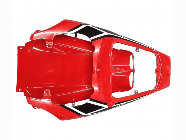 Mejores Carenado Moto Yamaha YZF R6S 2006-2009 - Blanco Rojo Negro Brillante