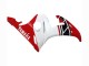 Mejores Carenado Moto Yamaha YZF R6S 2006-2009 - Blanco Rojo Negro Brillante