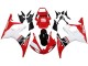 Mejores Carenado Moto Yamaha YZF R6S 2006-2009 - Blanco Rojo Negro Brillante