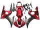 Mejores Kits Carenado Moto Yamaha YZF R6S 2006-2009 - Rojo Negro Mate