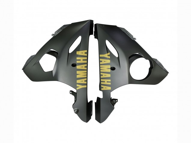 Mejores Carenados Moto Yamaha YZF R6S 2006-2009 - Gris Mate Negro Mate Oro Calcomanías