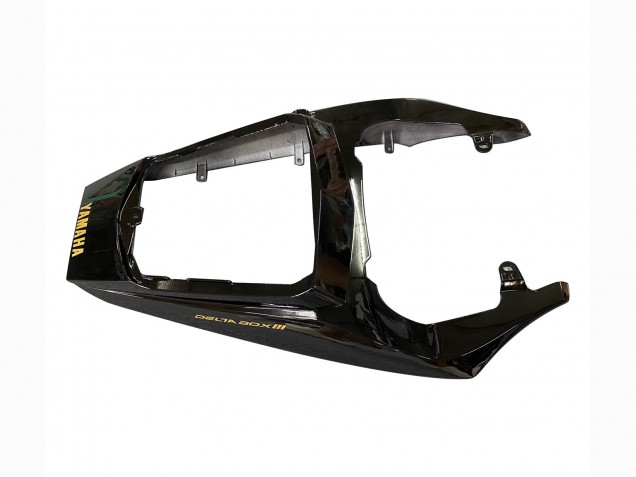 Mejores Carenados Moto Yamaha YZF R6S 2006-2009 - Negro Brillante Negro Mate Oro Calcomanías