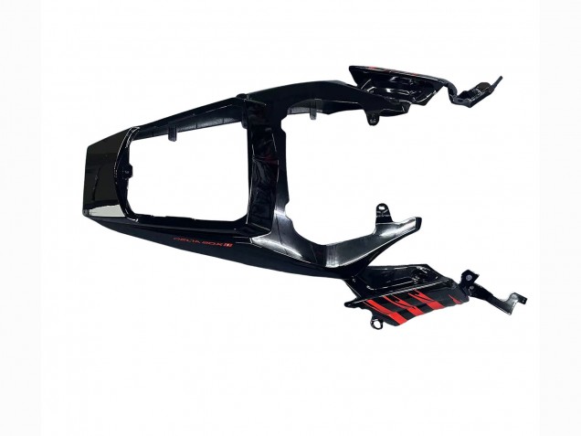 Mejores Carenado Moto Yamaha YZF R6S 2006-2009 - Negro Brillante Rojo