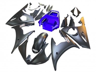Mejores Carenados Moto Yamaha YZF R6S 2006-2009 - Azul Negro Mate