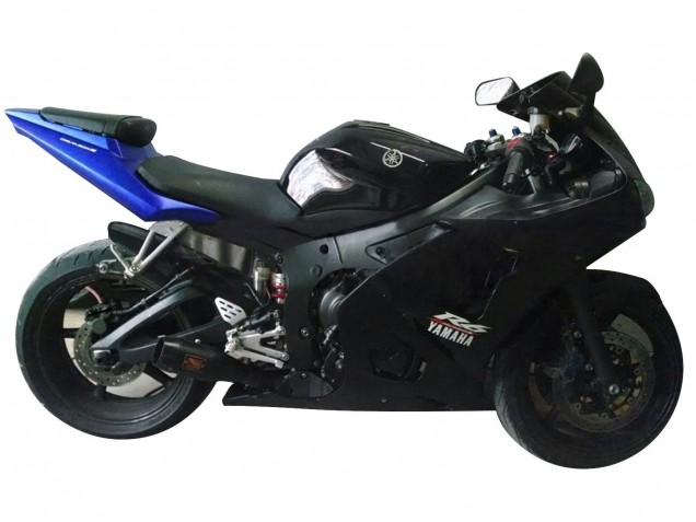 Mejores Carenados Moto Yamaha YZF R6S 2006-2009 - Azul Negro Mate