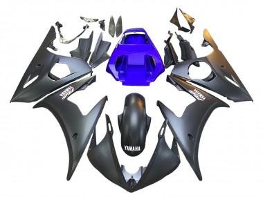 Mejores Carenados Moto Yamaha YZF R6S 2006-2009 - Azul Negro Mate