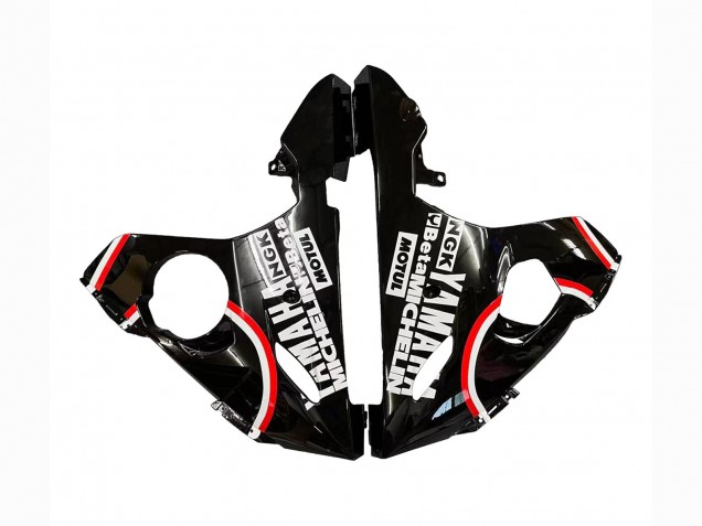 Mejores Carenados Moto Yamaha YZF R6 2003-2004 - Negro Brillante Rojo Blanco Lucky Strike Motul