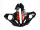 Mejores Carenados Moto Yamaha YZF R6S 2006-2009 - Negro Brillante Rojo