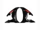 Mejores Carenados Moto Yamaha YZF R6S 2006-2009 - Negro Brillante Rojo