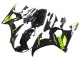 Mejores Carenados Moto Yamaha YZF R6S 2006-2009 - Negro Brillante Neon Amarillo