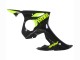 Mejores Carenados Moto Yamaha YZF R6S 2006-2009 - Negro Brillante Neon Amarillo