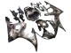 Mejores Carenados Moto Yamaha YZF R6S 2006-2009 - Gris Negro Mate Geométrico