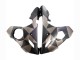 Mejores Carenados Moto Yamaha YZF R6S 2006-2009 - Gris Negro Mate Geométrico