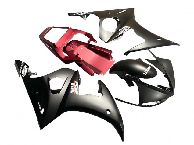Mejores Carenado Moto Yamaha YZF R6S 2006-2009 - Rojo Negro Mate