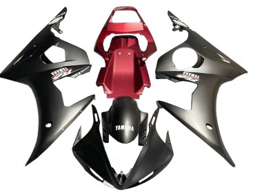 Mejores Carenado Moto Yamaha YZF R6S 2006-2009 - Rojo Negro Mate