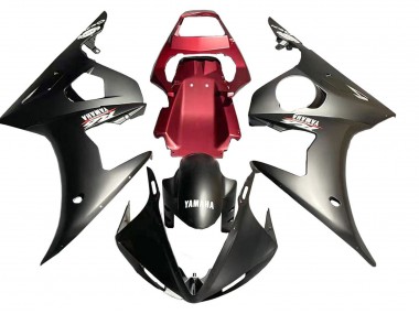 Mejores Carenado Moto Yamaha YZF R6S 2006-2009 - Rojo Negro Mate