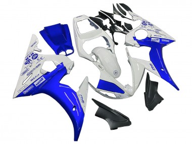 Mejores Carenados Moto Yamaha YZF R6 2003-2004 - Blanco Azul GYTR
